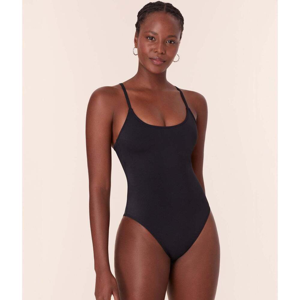 NWT Andie The Amalfi One Piece - Eco Nylon - Black - Long Torso Size MBLACK / M - Picture 3 of 7